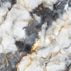 Luxurious Grey and Gold Marble Background with Detailed Pattern and Subtle Textured Sheen