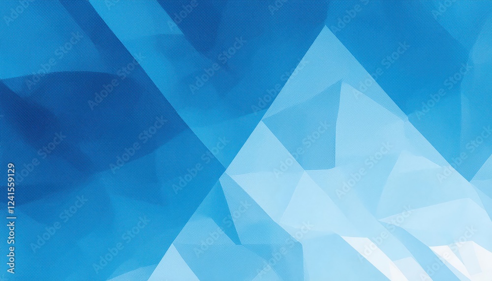 Poster futuristic blue geometric pattern with abstract polygonal surface, modern architectural texture, dig