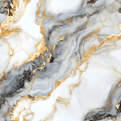 Fototapeta premium Luxurious Grey and Gold Marble Background with Detailed Pattern and Subtle Textured Sheen