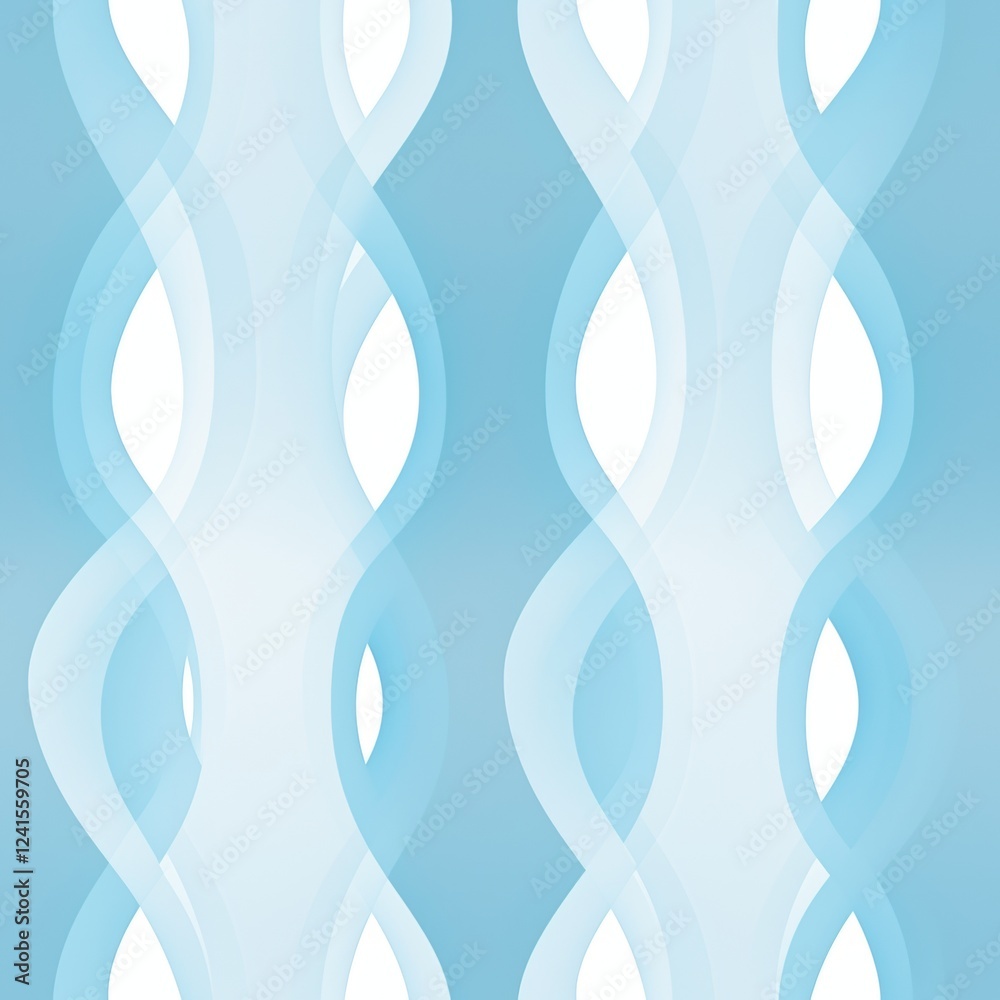 Poster abstract seamless pattern with smooth curved lines intersecting on a minimalist grid system