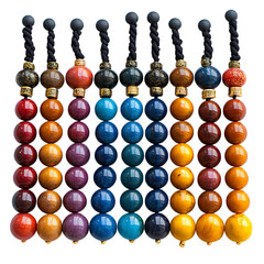 Vibrant Gemstone Mala Prayer Beads Colorful Handmade Jewelry Spiritual Accessory