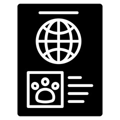 pet passport icon	
