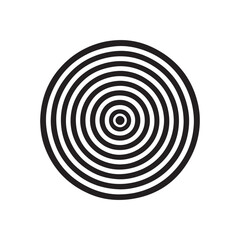 Circle Round Target Spiral Design Elements.