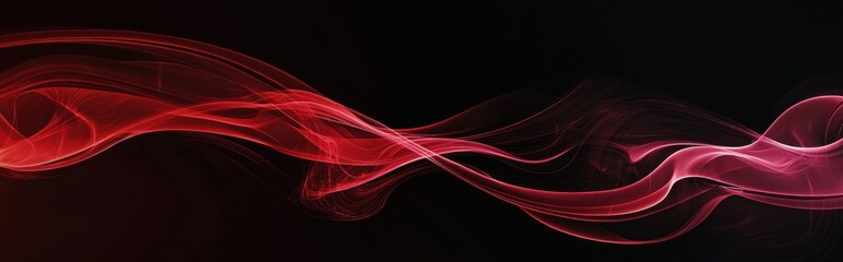 Contemporary mockup background with space for text featuring a dramatic black and red gradient with abstract smoke effects, ideal for sports, gaming, or action branding