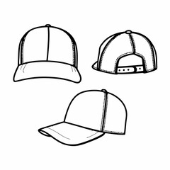 baseball cap vector illustration