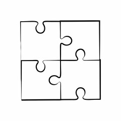 puzzle vector illustration