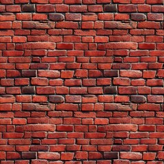 Obraz premium A seamless red brick texture featuring weathered details and slight cracks, ideal for immersive game worlds.