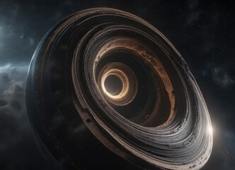 Dramatic spiral shapes in the vastness of the universe, space exploration, cosmic clouds