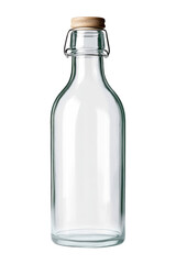 A white glass  bottle 