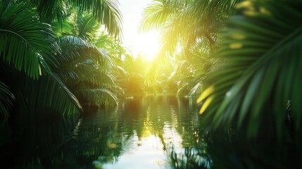 Tropical River Adventures in Bright Light