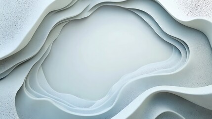 Obraz premium Abstract white waves background