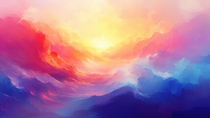 Vibrant Colors and Reflections Over a Horizon