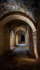 Fototapeta premium At night In the dark Ta arat is shrouded in an atm_004