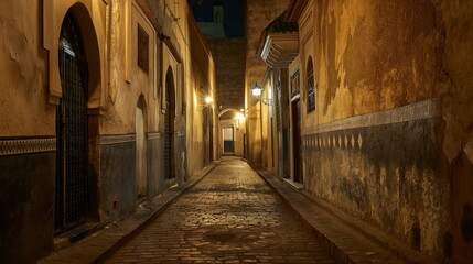 Fototapeta premium At night Meknes transforms into a magical place un_005