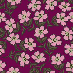 Beautiful seamless pattern with floral background.