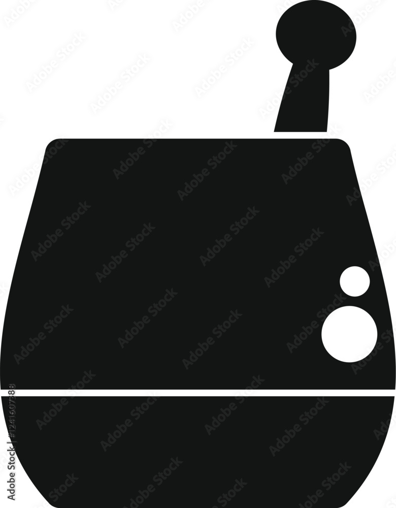 Poster modern humidifier maintaining optimal humidity levels for comfortable environment