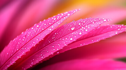 A macro shot of a single raindrop on a vibrant leaf, symbolizing mindfulness in nature, high detail