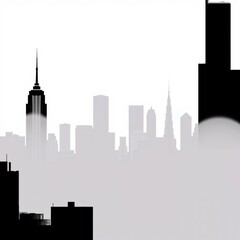 San diego skyline reflected with sunburst illustration silhouetted skyline cityscape architecture illustration building city vector