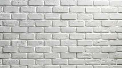 Fototapeta premium White Brick Wall Texture – Clean and Modern Background for Design and Photography Projects
