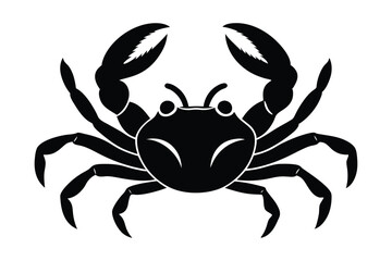 Crab silhouette vector art illustration.eps