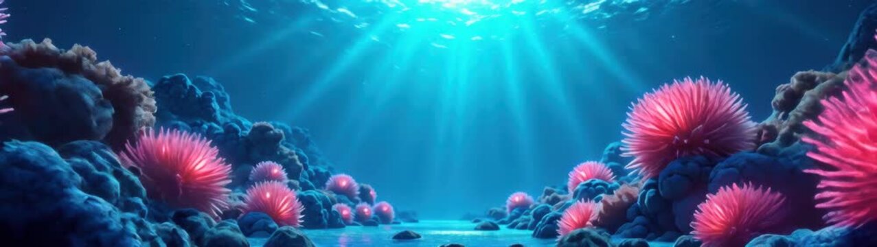 Very large amount of corals in the water