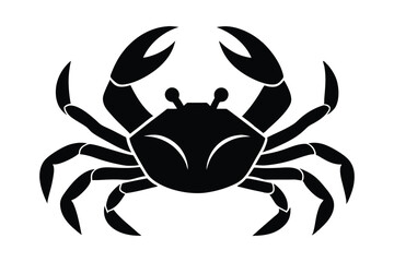 Crab silhouette vector art illustration7.eps