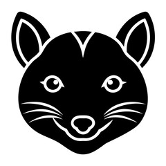 vector illustration of a cartoon head of a horse