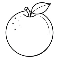 A minimalist illustration of a fruit, emphasizing simplicity and design aesthetics.