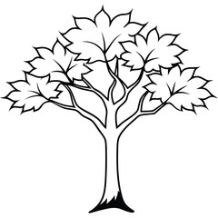 A black and white illustration of stylized leaves, suitable for design or decoration.