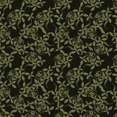 Beautiful seamless pattern with floral background.