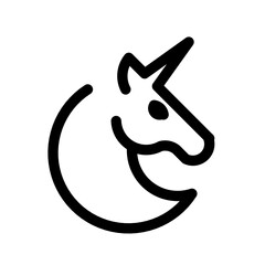 Unicorn icon symbol