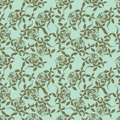 Beautiful seamless pattern with floral background