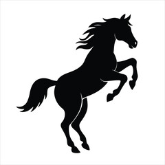 horse silhouette vector