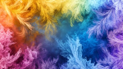 Fototapeta premium Colorful fractal art, abstract background