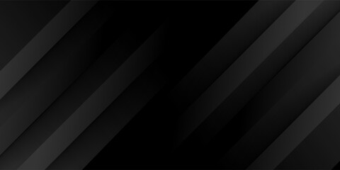 Black abstract background. Elegant dark diagonal shape elements. Modern luxury grey gradient graphic design.