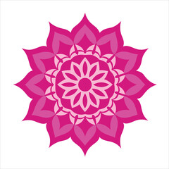 pink flower mandala