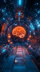 Artificial Intelligence and Human Brain: A Futuristic Representation of Neural Connections.