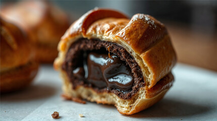 close up of a delicious chocolate cake