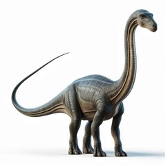 dinosaur isolated on white background, diplodocus