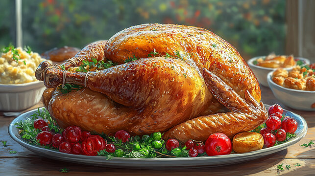roasted chicken with vegetables - Powered by Adobe