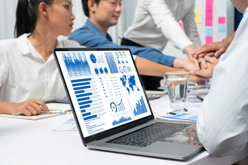 Business data dashboard provide brisk business intelligence analytic for marketing strategy planning