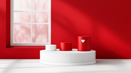 Valentine's day concept mock up