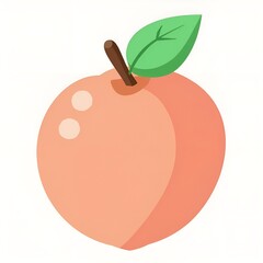 Peach vector illustration