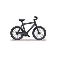 Fototapeta premium Black bicycle illustration