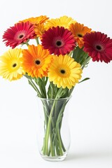 Obraz premium A beautiful vase filled with vibrant flowers