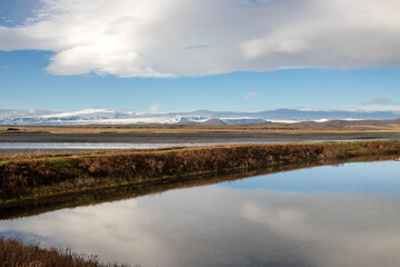 Landscape with a river, Kudafljot, Iceland