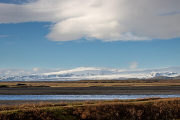 Landscape with a river, Kudafljot, Iceland