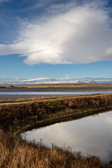 Landscape with a river, Kudafljot, Iceland