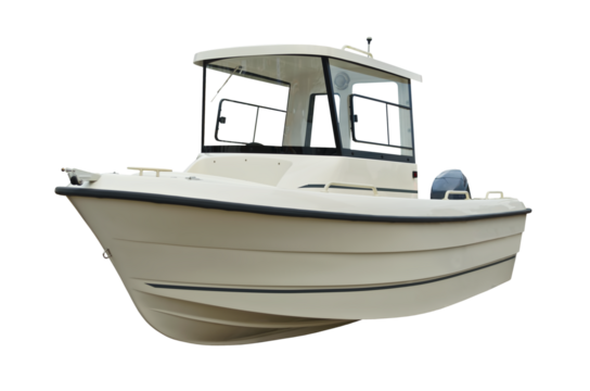 Motor boat for the fishing