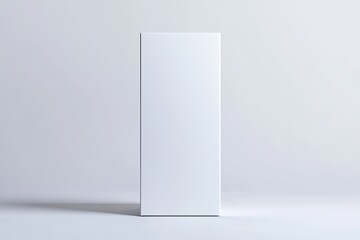 clean and professional depiction of tall rectangular box with edges standing upright on white background with even